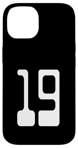 Nummer 19 Sportmannschaftsuniform Hülle für iPhone 14 von Digital Numbers for Sports Teams Uniform Birthdays