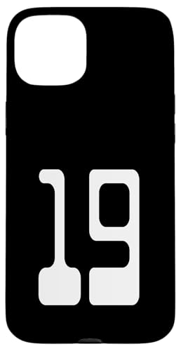 Nummer 19 Sportmannschaftsuniform Hülle für iPhone 15 Plus Nummer 19 Sportmannschaftsuniform Hülle für iPhone 15 Plus von Digital Numbers for Sports Teams Uniform Birthdays