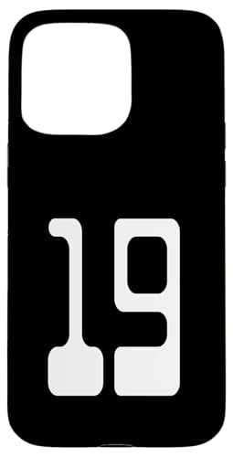 Nummer 19 Sportmannschaftsuniform Hülle für iPhone 15 Pro Max Nummer 19 Sportmannschaftsuniform Hülle für iPhone 15 Pro Max von Digital Numbers for Sports Teams Uniform Birthdays