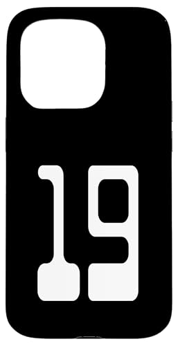 Nummer 19 Sportmannschaftsuniform Hülle für iPhone 15 Pro Nummer 19 Sportmannschaftsuniform Hülle für iPhone 15 Pro von Digital Numbers for Sports Teams Uniform Birthdays
