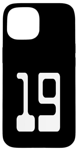 Nummer 19 Sportmannschaftsuniform Hülle für iPhone 15 Nummer 19 Sportmannschaftsuniform Hülle für iPhone 15 von Digital Numbers for Sports Teams Uniform Birthdays