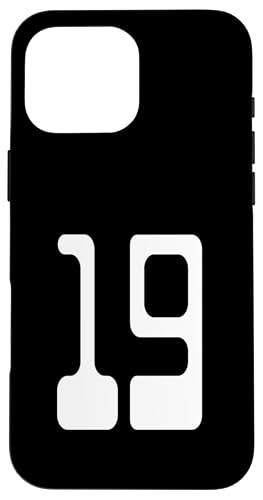 Nummer 19 Sportmannschaftsuniform Hülle für iPhone 16 Pro Max Nummer 19 Sportmannschaftsuniform Hülle für iPhone 16 Pro Max von Digital Numbers for Sports Teams Uniform Birthdays