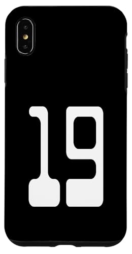 Nummer 19 Sportmannschaftsuniform Hülle für iPhone XS Max Nummer 19 Sportmannschaftsuniform Hülle für iPhone XS Max von Digital Numbers for Sports Teams Uniform Birthdays