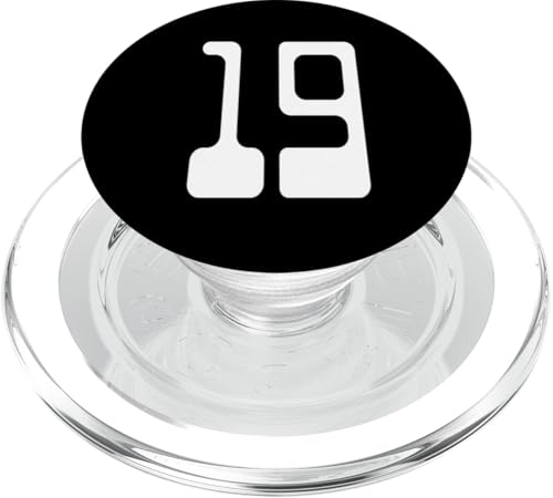 Nummer 19 Sportmannschaftsuniform PopSockets PopGrip für MagSafe Nummer 19 Sportmannschaftsuniform PopSockets PopGrip für MagSafe von Digital Numbers for Sports Teams Uniform Birthdays