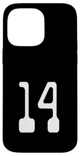 Nummer Vierzehn #14 Sportmannschaftsuniform Hülle für iPhone 14 Pro Max Nummer Vierzehn #14 Sportmannschaftsuniform Hülle für iPhone 14 Pro Max von Digital Numbers for Sports Teams Uniform Birthdays