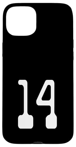 Nummer Vierzehn #14 Sportmannschaftsuniform Hülle für iPhone 15 Plus Nummer Vierzehn #14 Sportmannschaftsuniform Hülle für iPhone 15 Plus von Digital Numbers for Sports Teams Uniform Birthdays