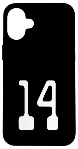 Nummer Vierzehn #14 Sportmannschaftsuniform Hülle für iPhone 16 Plus Nummer Vierzehn #14 Sportmannschaftsuniform Hülle für iPhone 16 Plus von Digital Numbers for Sports Teams Uniform Birthdays