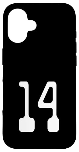 Nummer Vierzehn #14 Sportmannschaftsuniform Hülle für iPhone 16 Nummer Vierzehn #14 Sportmannschaftsuniform Hülle für iPhone 16 von Digital Numbers for Sports Teams Uniform Birthdays