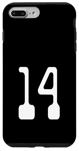 Nummer Vierzehn #14 Sportmannschaftsuniform Hülle für iPhone 7 Plus/8 Plus Nummer Vierzehn #14 Sportmannschaftsuniform Hülle für iPhone 7 Plus/8 Plus von Digital Numbers for Sports Teams Uniform Birthdays