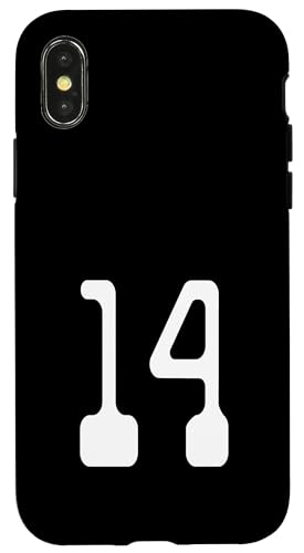 Nummer Vierzehn #14 Sportmannschaftsuniform Hülle für iPhone X/XS Nummer Vierzehn #14 Sportmannschaftsuniform Hülle für iPhone X/XS von Digital Numbers for Sports Teams Uniform Birthdays
