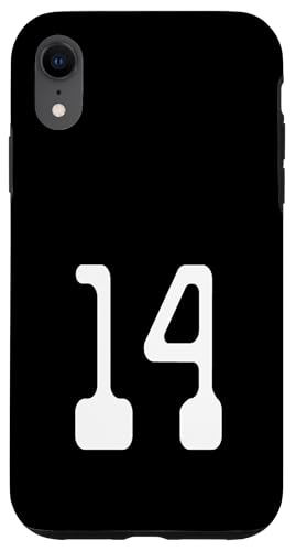 Nummer Vierzehn #14 Sportmannschaftsuniform Hülle für iPhone XR Nummer Vierzehn #14 Sportmannschaftsuniform Hülle für iPhone XR von Digital Numbers for Sports Teams Uniform Birthdays