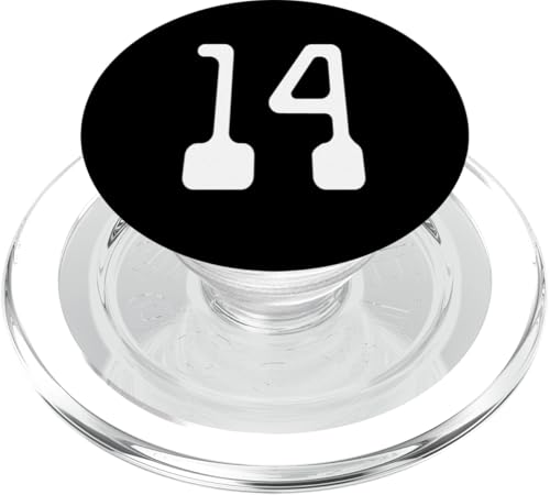 Nummer Vierzehn #14 Sportmannschaftsuniform PopSockets PopGrip für MagSafe Nummer Vierzehn #14 Sportmannschaftsuniform PopSockets PopGrip für MagSafe von Digital Numbers for Sports Teams Uniform Birthdays