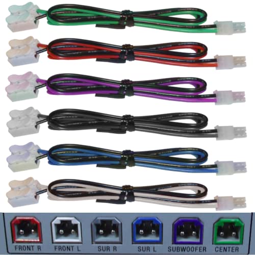 Nextronics Lautsprecherkabel für Sony Samsung etc., 4,2 mm Anschlüsse, werkzeuglose Kabel-Crimp-Spleiße, je 61 cm, 6 Stück Nextronics Lautsprecherkabel für Sony Samsung etc., 4,2 mm Anschlüsse, werkzeuglose Kabel-Crimp-Spleiße, je 61 cm, 6 Stück von Digital Restock