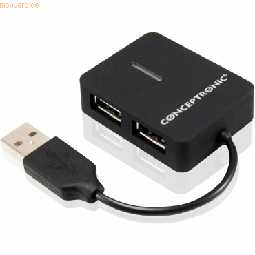 Digital data communication Conceptronic USB 2.0 4-Port Travel HUB von Digital data communication