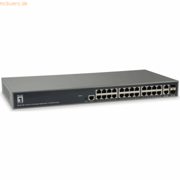 Digital data communication LevelOne 26-Port L3 Manag.GiB Switch 2 x SF von Digital data communication