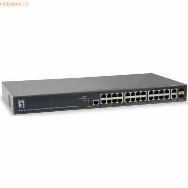 Digital data communication LevelOne 26-Port L3 Manag.GiB Switch 24 PoE Digital data communication LevelOne 26-Port L3 Manag.GiB Switch 24 PoE von Digital data communication