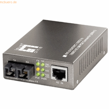 Digital data communication LevelOne POE Converter 100TX to 100FX-SC Si von Digital data communication