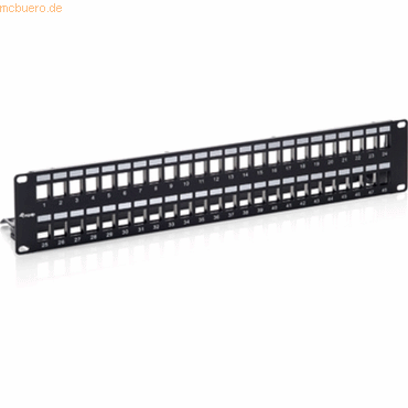 Digital data communication equip 48-Port Keystone Patchpanel Cat.6 ges von Digital data communication