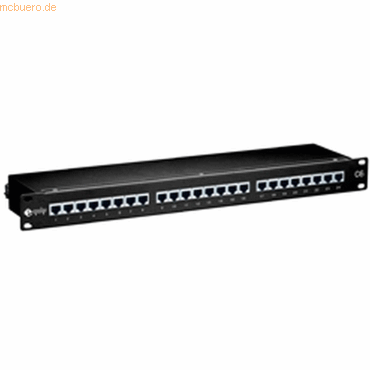 Digital data communication equip PatchPanel 24-Port Cat.6 geschirmt - von Digital data communication