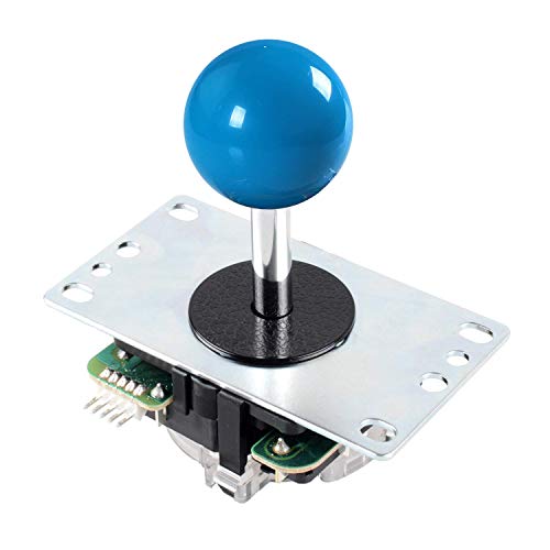 Digitalkey Joystick SANWA JLF-TP-8YT-SK mit Kugelknopf - Arcade Controller Gamepad für Schränke und Bartops (Blau) von Digitalkey