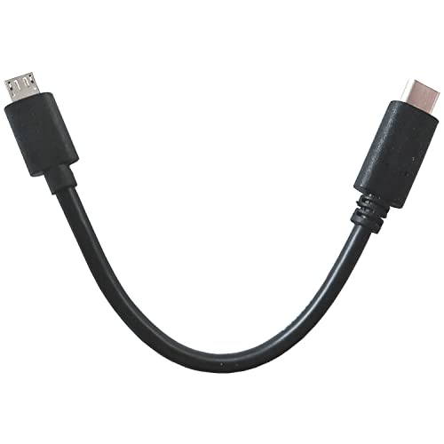 Digittrade USB-Kabel Type-C Stecker auf USB 2.0 Micro B Stecker, extra kurz 15cm, schwarz (2) von Digittrade