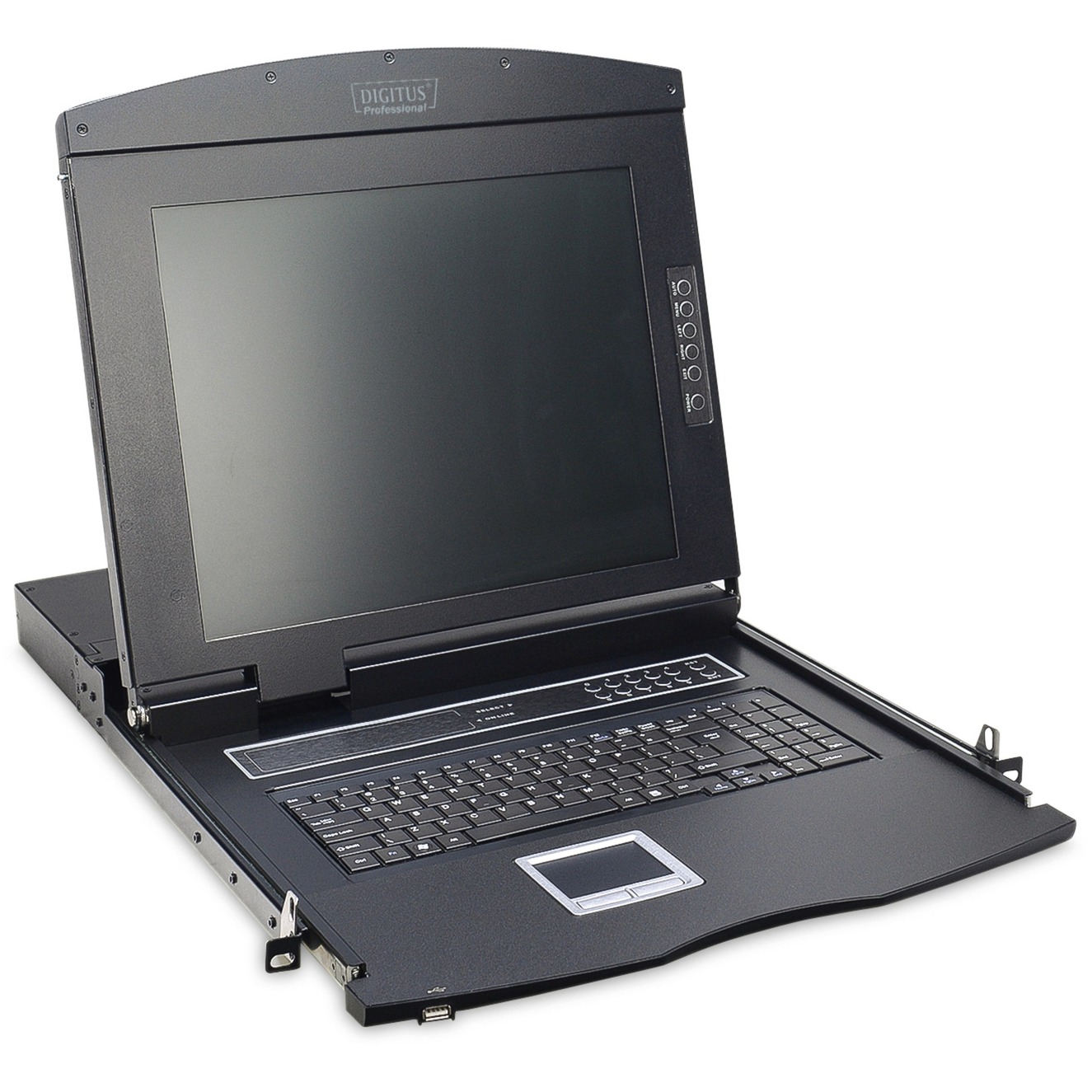 19" KVM Konsole 17"TFT 16p Cat5, KVM-Switch 19" KVM Konsole 17"TFT 16p Cat5, KVM-Switch von Digitus