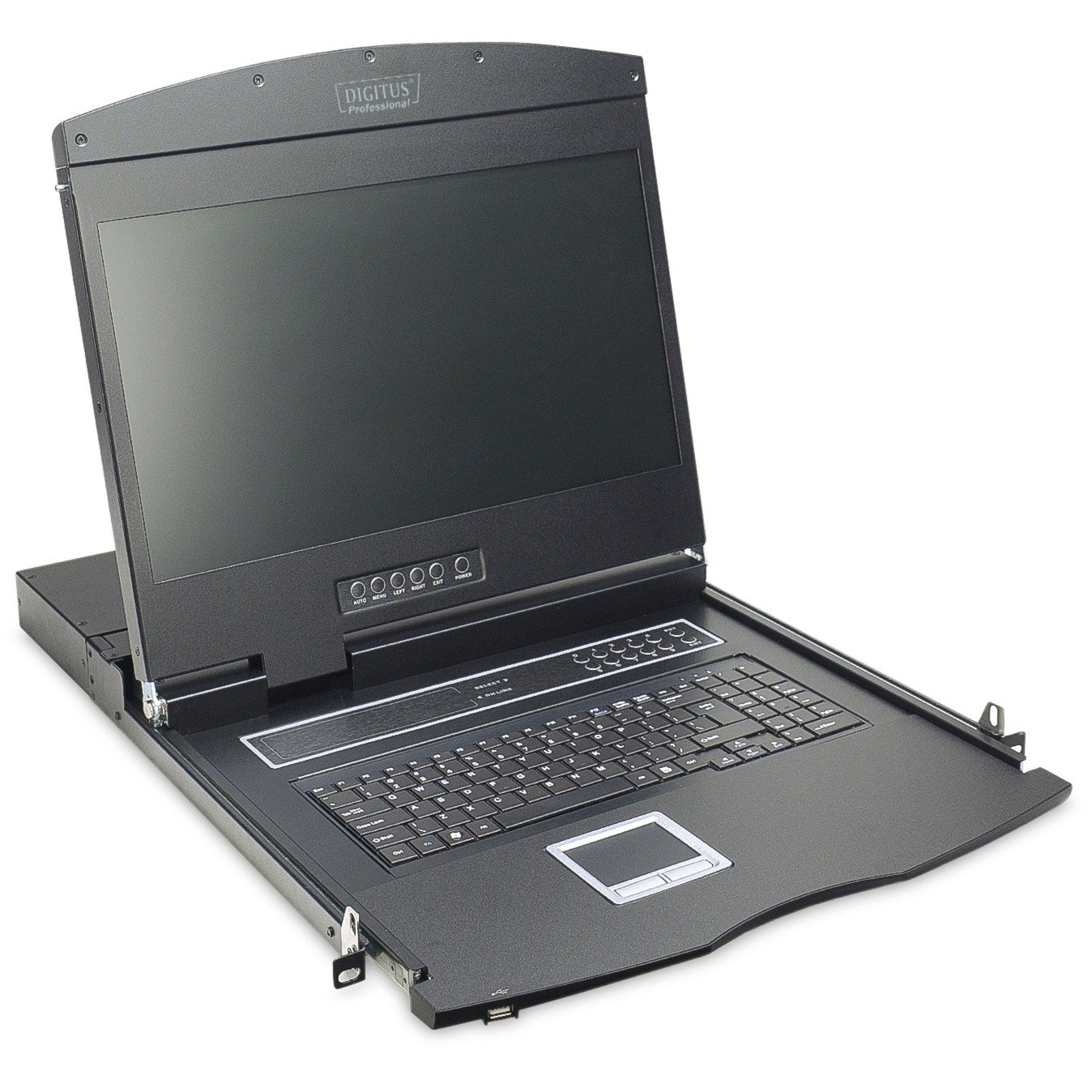 19" KVM Konsole 19"TFT 8p Cat5, KVM-Switch 19" KVM Konsole 19"TFT 8p Cat5, KVM-Switch von Digitus