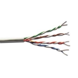 Assmann/Digitus ASSNET250 CAT 6 U-UTP CABLE Leiter: blanker Kupferdraht AWG 23/1, Isolierung: PE, Gesamtzahl der isolierten Leiter: 2x8, verdrillt zu je 4 Paaren, Farbcode: blau-weiß, orange-weiß, grün-weiß, braun-weiß, Außenmantel: PVC, Farbe: grau/ (ACU-4611-305) von Digitus