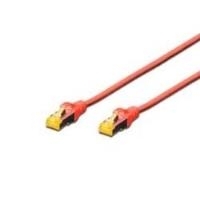 Assmann/Digitus CAT 6A S-FTP PATCH C. LSOH. CU CAT 6A S-FTP Patchkabel, LSOH, Cu, AWG 26/7, Länge 10m, Farbe rot Länge 10m, Farbe rot (DK-1644-A-100/R) von Digitus