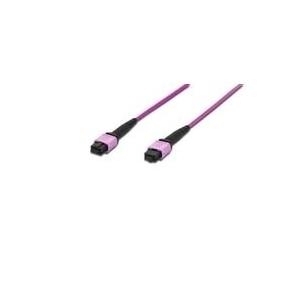 Assmann/Digitus FIBER OPTIC PATCHCORD OM4 20M DIGITUS LWL Patchkabel, MPO auf MPO, Female, OM4, Multimode 50/125 µ, 20m, Methode A, Mantel:violett,Gehäuse:violett (DK-2566-20/4) von Digitus