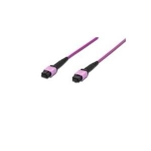 Assmann/Digitus FIBER OPTIC PATCHCORD OM4 3M DIGITUS LWL Patchkabel, MPO auf MPO, Female, OM4, Multimode 50/125 µ, 3m, Methode A, Mantel:violett,Gehäuse:violett (DK-2566-03/4) von Digitus