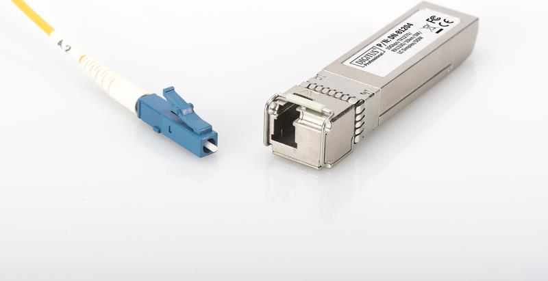 Assmann/Digitus SFP+10 Gbps Bi-dir. Modul,10km SFP+10 Gbps Bi-direktional Modul, Singlemode 10km, Tx1270/Rx1330, LC Simplex Stecker, mit DDM Feature (DN-81204) von Digitus