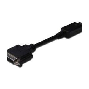 Assmann DisplayPort adapter cable. DP - DVI (24+5) M/F. 0.15m.w/interlock. DP 1.1 compatible. UL. bl. w/o shielding. 32AWG (AK-340409-001-S) von Digitus