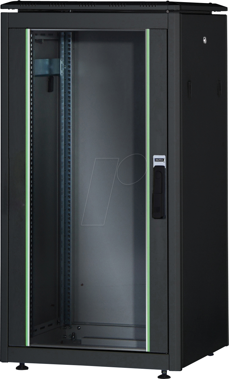 DIGI 1926U610B1 - 19'' Netzwerkschrank, 26HE, 1000mm Tiefe, schwarz von Digitus