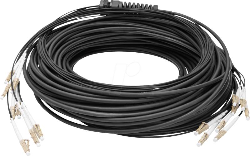 DIGI 24338U100BK - Breakout Kabel 8 Fasern, OM4, LC/UPC, 100 m von Digitus