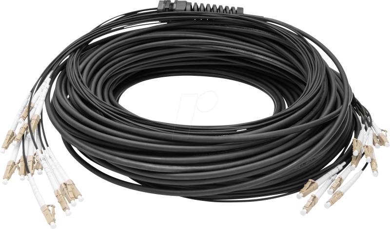 DIGI 2433CU050BK - Breakout Kabel 12 Fasern, OM4, LC/UPC, 50 m von Digitus