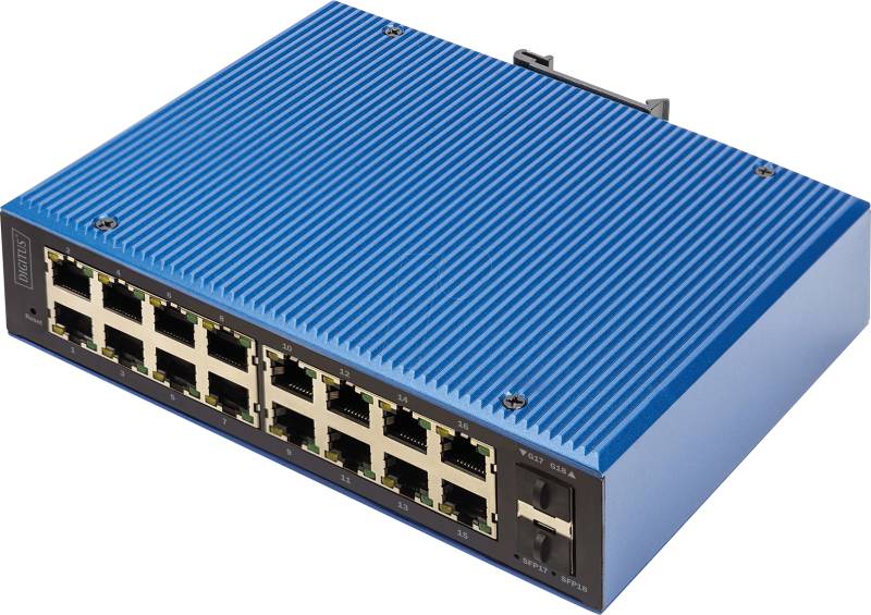 DIGI DN-651159 - Switch, 18-Port, Gigabit Ethernet, SFP, PoE+ von Digitus