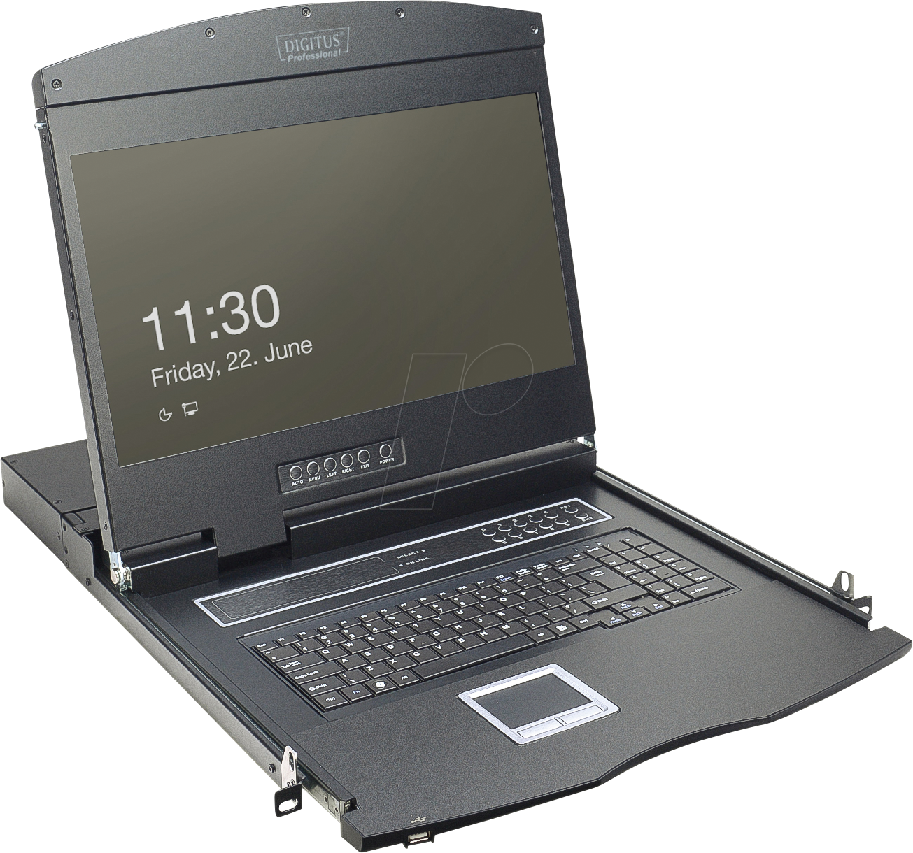 DIGI DS72211-2US - 19 Zoll KVM Konsole, 19'' TFT mit Tastatur US, 8-Port VGA DIGI DS72211-2US - 19 Zoll KVM Konsole, 19'' TFT mit Tastatur US, 8-Port VGA von Digitus