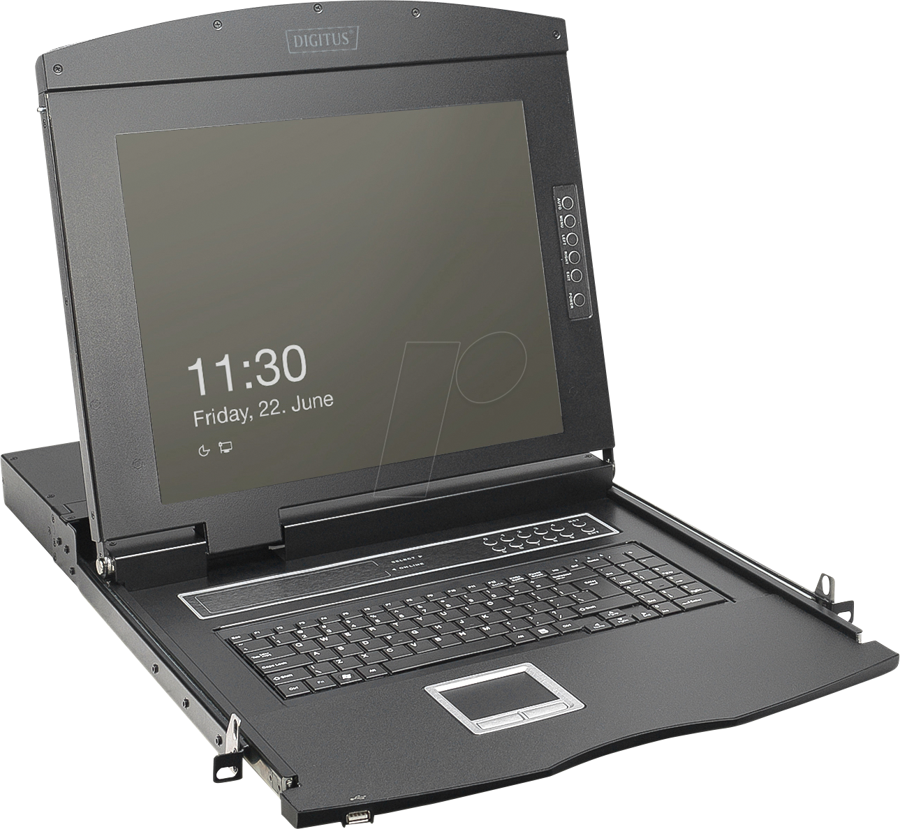 DIGI DS72221-1US - 19 Zoll KVM Konsole, 19'' HD TFT mit Tastatur US, 1-Port VGA DIGI DS72221-1US - 19 Zoll KVM Konsole, 19'' HD TFT mit Tastatur US, 1-Port VGA von Digitus