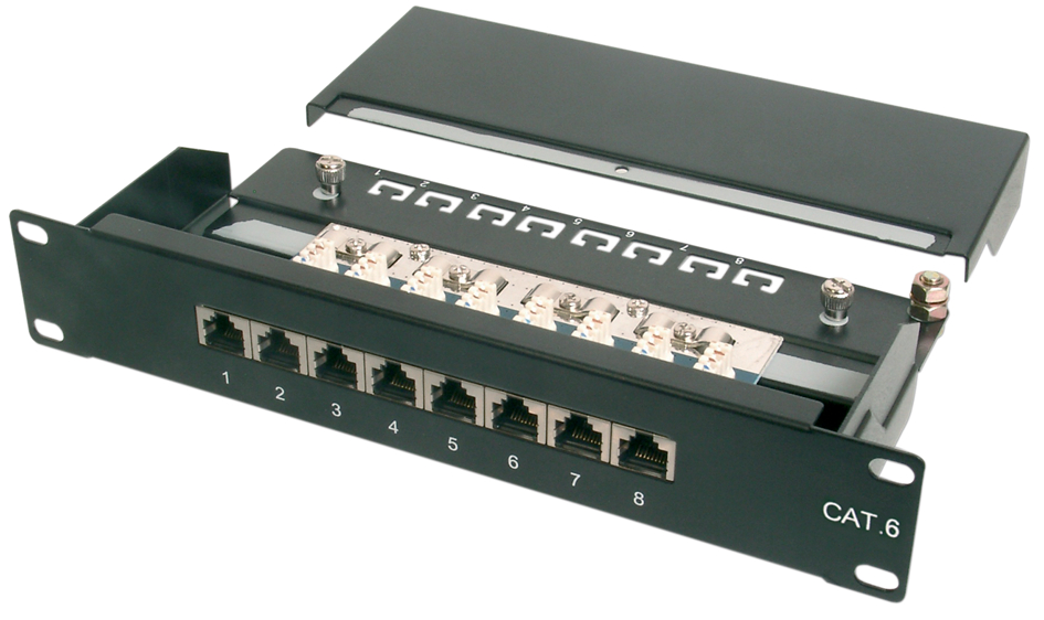 DIGITUS 10, Patch Panel Kat.6, Klasse E, 12 x RJ45, 1 HE DIGITUS 10, Patch Panel Kat.6, Klasse E, 12 x RJ45, 1 HE von Digitus