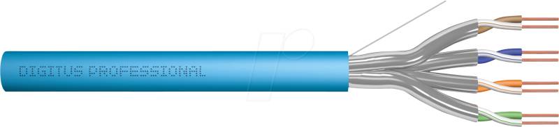 DIGITUS 1623AVH1 - Netzwerkkabel, Cat.6a, U/FTP, blau, 100 m von Digitus