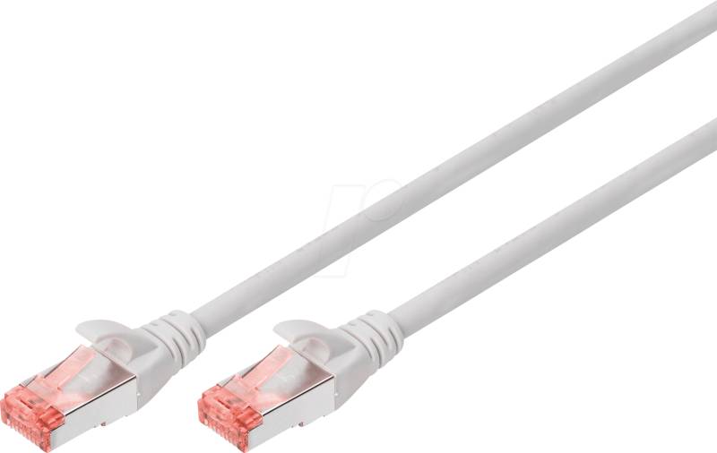 DIGITUS 1644100 - Cat.6 Patchkabel, S/FTP, grau, 10 m von Digitus