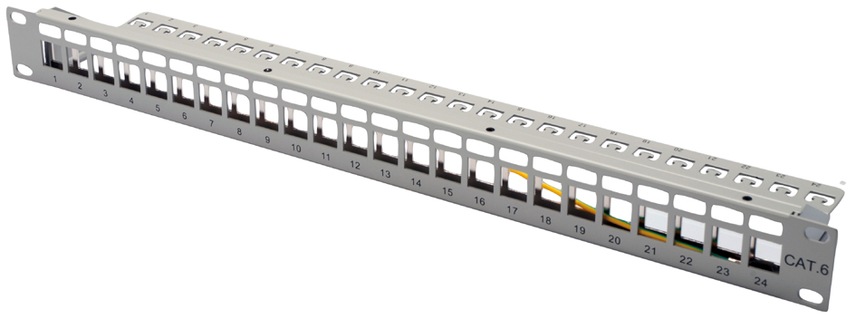 DIGITUS 19, Modular Patch Panel für Keystone Module DIGITUS 19, Modular Patch Panel für Keystone Module von Digitus