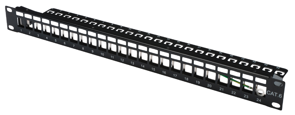 DIGITUS 19,  Modulares Patch Panel für Keystone Module von Digitus