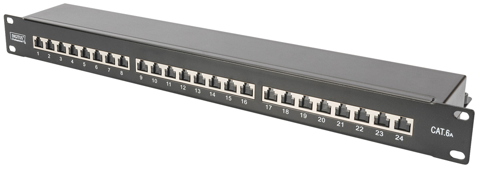 DIGITUS 19,  Patch Panel, Kat. 6A, Klasse EA, 24-Port von Digitus