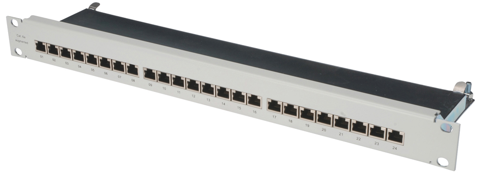 DIGITUS 19, Patch Panel Kat.6, Klasse E, 24 x RJ45, 1 HE DIGITUS 19, Patch Panel Kat.6, Klasse E, 24 x RJ45, 1 HE von Digitus
