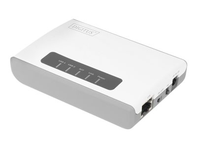 DIGITUS 2-Port USB2.0 Wireless Multif. Netw.Server,300Mbps DIGITUS 2-Port USB2.0 Wireless Multif. Netw.Server,300Mbps von Digitus