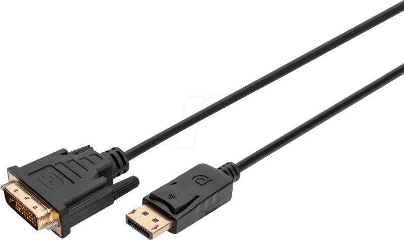 DIGITUS 3430620S - Displayport 1.1a Stecker auf  DVI 24+1 Stecker, 1080p, 2 m von Digitus