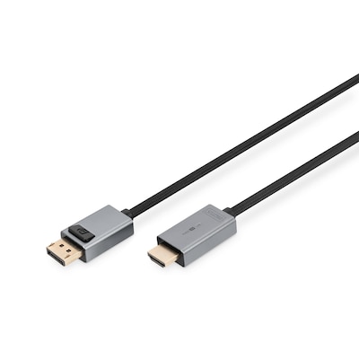 DIGITUS 4K DisplayPort Adapterkabel, DP - HDMI Typ A, 3,0m DIGITUS 4K DisplayPort Adapterkabel, DP - HDMI Typ A, 3,0m von Digitus
