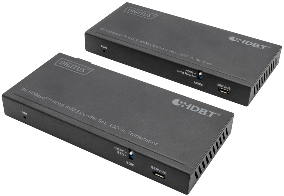 DIGITUS 4K HDBaseT HDMI KVM Extender Set, 150 m von Digitus